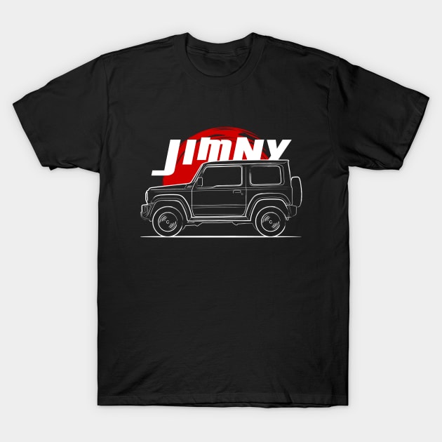 Jimny Off Road Minimalist Style T-Shirt by GoldenTuners
